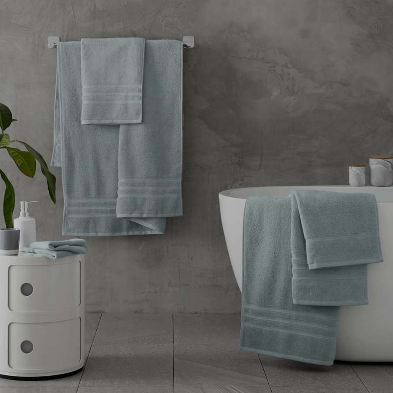 Zero Twist 100% Cotton Bath Sheet Pairs, Sage Green