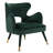 Velveteen Velvet Wingback Chair-186028590