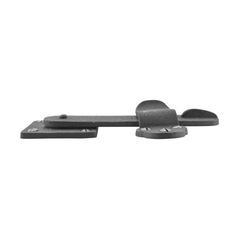 Loquet de porte de grange en fer forgé noir avec vis