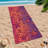 Starfish Coral Microfiber Beach Towel Peach Ocean Design, Quick Dry Soft Lightweight Sand Free Travel Blanket, Ideal for Vacation Pool Gym Outdoor Activities 32x63 Inch