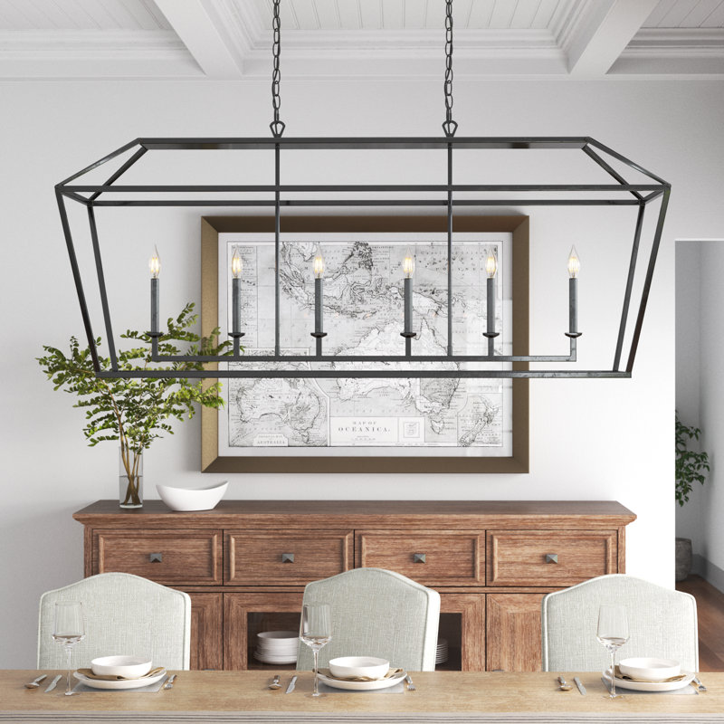Addyson 6 - Light Kitchen Island Pendant, Palladian Bronze