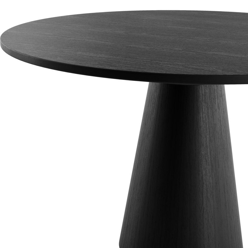 Euna Round Dining Table Set, 5 Pieces: Table, 4 Chairs, 30" H x 48" W x 48" L