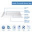 DreamLine Flex 36 in. D x 60 in. W x 74 3/4 in. H Semi-Frameless Shower Enclosure-38407173-38407174