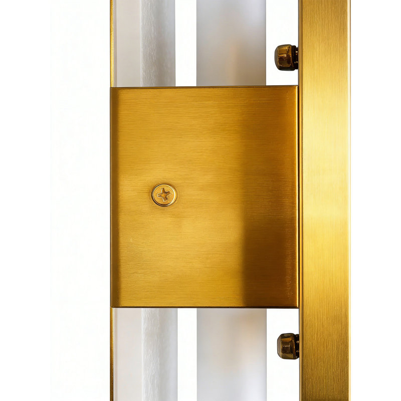 19.7" Natural Alabaster Sconce - Modern Real Stone Wall Light with 20% Thickened Gold Base (Hardwired), Gold