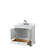 Deborah 36'' Single Bathroom Vanity with Marble Top-80205292-98262647