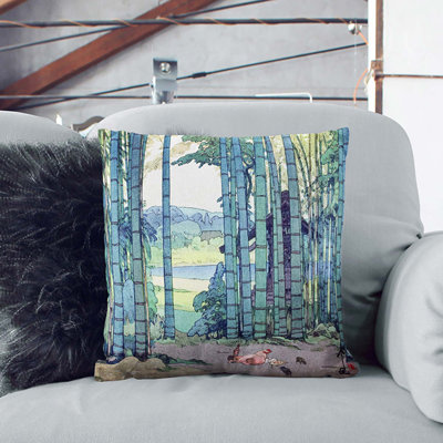 Bamboo Grove Square Throw Cushion