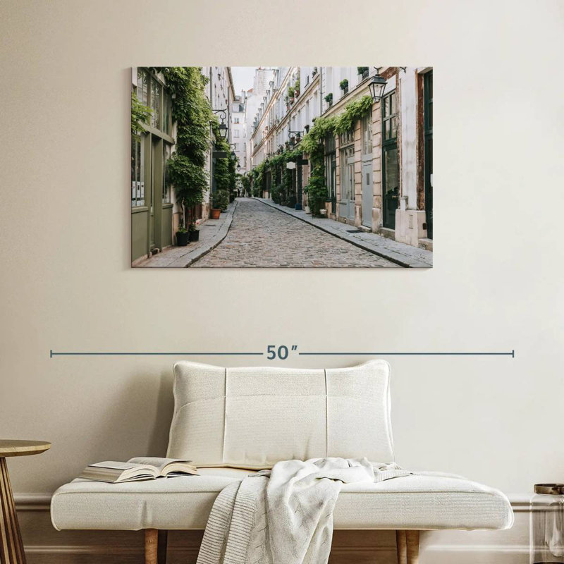 Sirci pavé rue de Paris, H 26 po x l 39 po