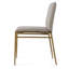 Chaise d'appoint rembourrée en métal Vorno - H 17,7 po-1526876080