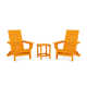 High-Density Polyethylene (HDPE) Outdoor Adirondack Chair With Table