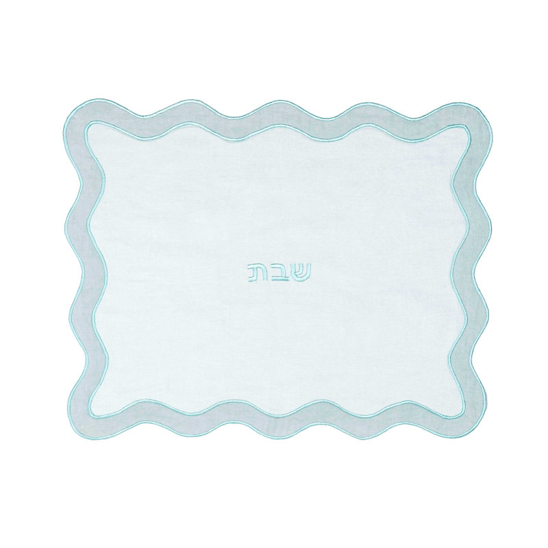 Housse ondulée Challah, Bleu mer