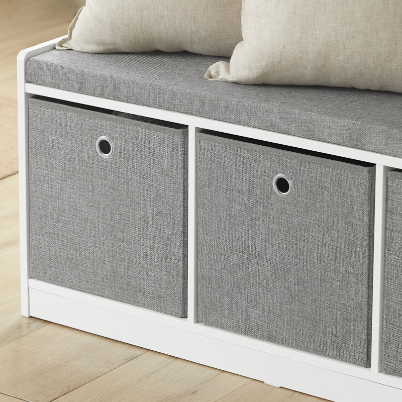 Anson Polyester Upholstered Storage Bench