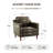 Barton 32" W Modern Soft Faux Leather Chair-2047115518