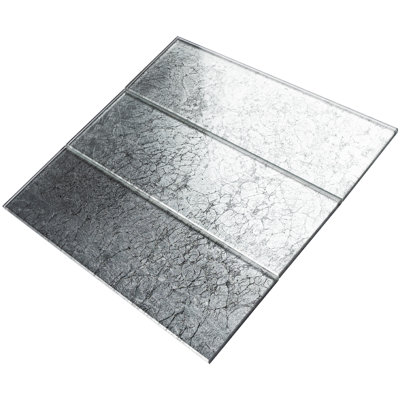 Supreme Tile Crystile 4" x 12" Glass Mosaic Subway Tile