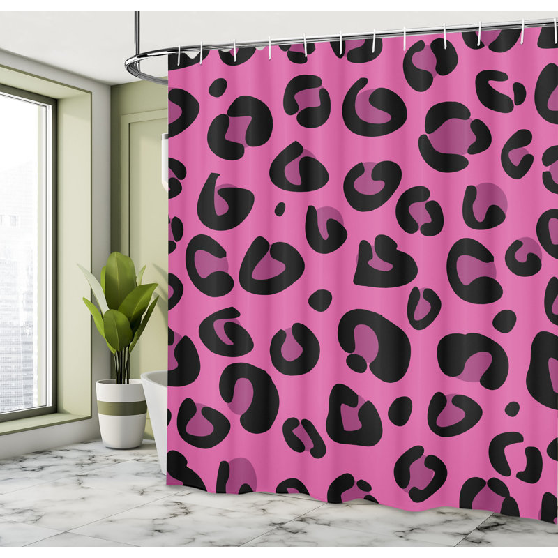 Shower Curtain with Hooks Included, 75"H x 69"W
