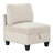 Beige Corduroy 6 Sectional, With Reversible Cushions & Hidden Storage Living Area Sectional 6 Seats, Charging Options