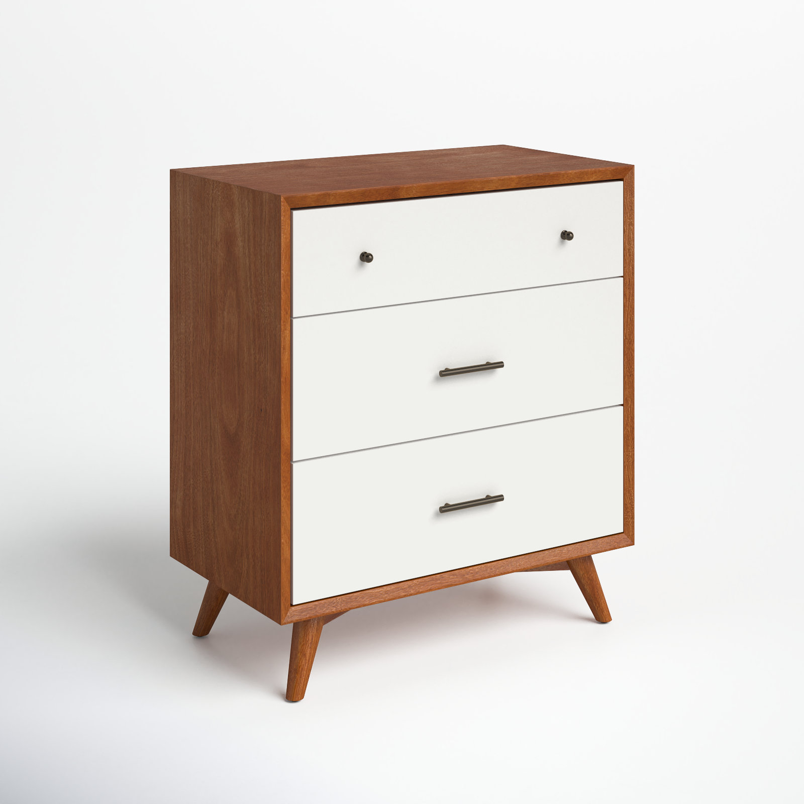 Williams 32" Mahogany Dresser, Chestnut/White