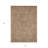 3' X 5' Terra Cotta And Copper Southwestern Washable Indoor Outdoor Area Rug