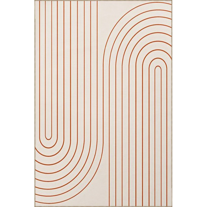 Tapis décoratif lavable à la machine à rayures, Tapis de couloir 2 pi 6 po x 9 pi 10 po inclus