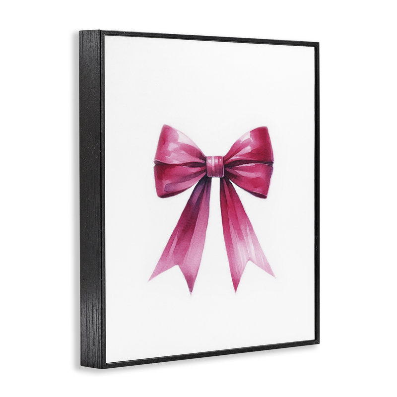 Art giclée sur ruban magenta foncé par Amanda Greenwood bk-101, Giclée encadrée noir minuit, H 14 po x l 11 po
