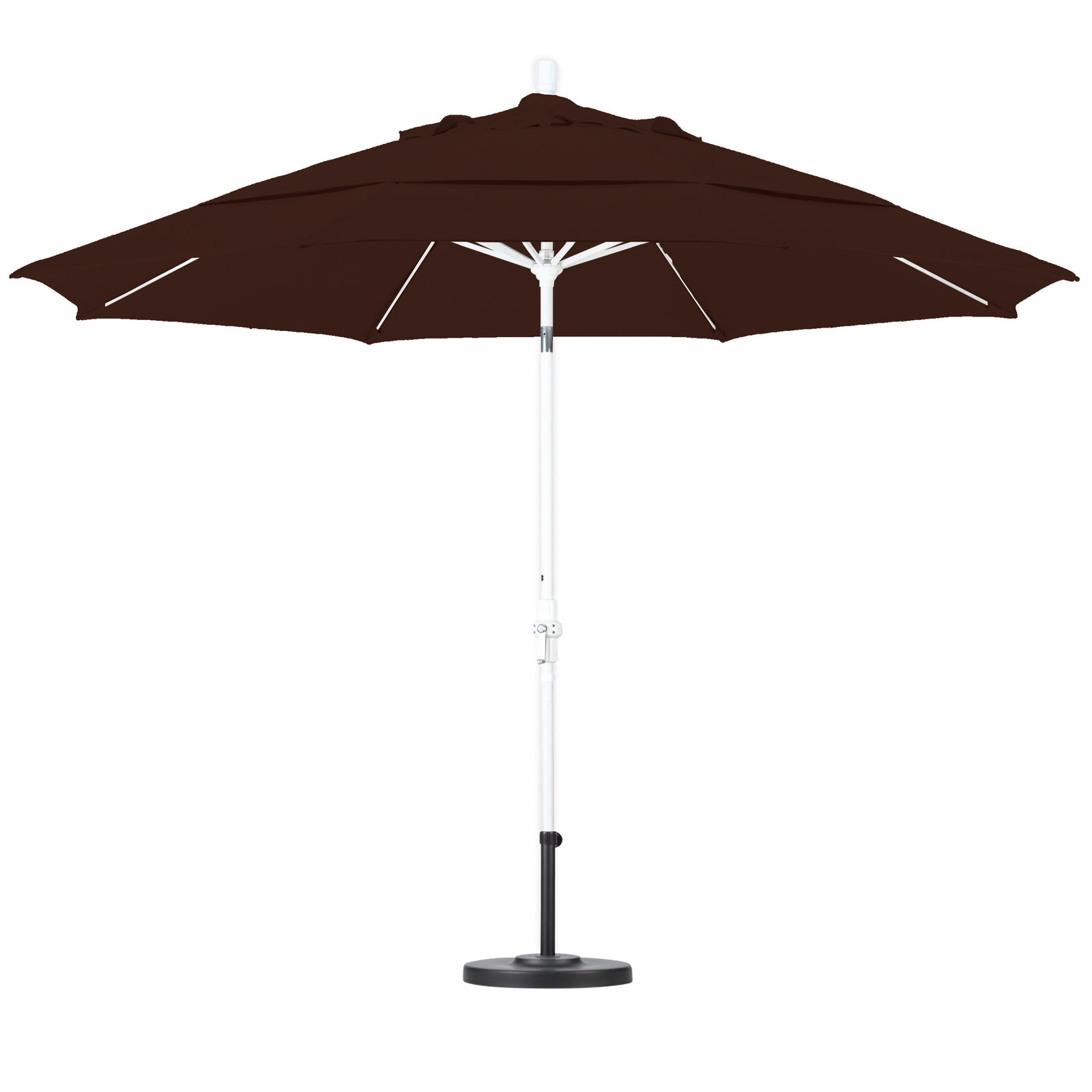 Brent 132'' Sunbrella® Outdoor Umbrella, Canvas Bay Brown Sunbrella® Canvas