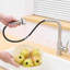Robinets de cuisine modernes avec robinet escamotable, nickel brossé, acier inoxydable, remplissage en céramique, robinet de lavabo de salle de bain d'aspect contemporain