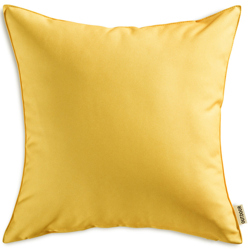 Housse de coussin extérieure imperméable (housse seulement), H 16 po x l 16 po, Bleu sarcelle/turquoise