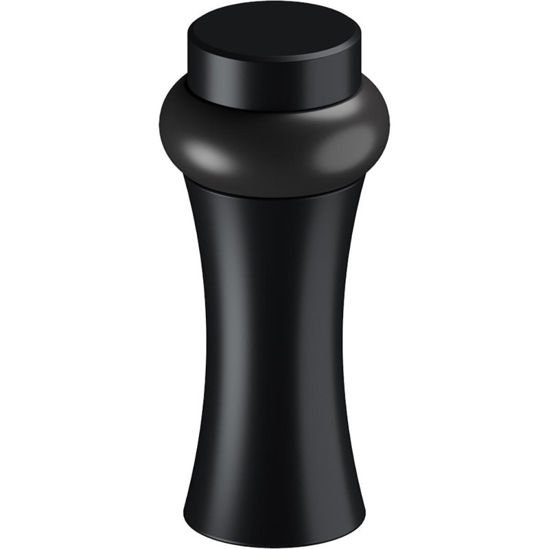 Deltana UFBD3505U19 ROUND UNIVERSAL FLOOR BUMPER 3-1/2", DECORATIVE, SOLID BRASS in Paint Black, Paint Black