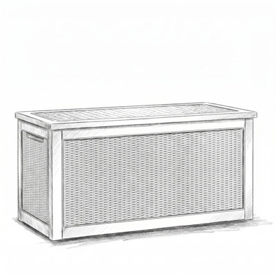 Balconera 320 Gallon Resin Deck Box,Black