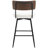26" Mid-Century Modern Swivel Faux Leather Upholstered Wood Counter & Bar Stool-1249210736