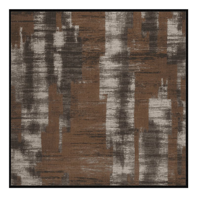 Machine Washable Abstract Brown Area Rug