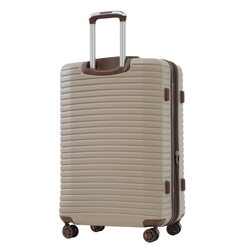 Ensemble de valises 4 pièces, valise rigide extensible en ABS avec 4 cubes de rangement, serrure TSA, roulettes pour hommes femmes (16/20/24/28)