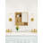 Space-Saving Wall Mounted Mirror Cabinet with Open Shelves \u0026 Single Door-712367108