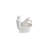 One-Piece Elongated Toilet, 1.1/1.6 GPF Dual Tornado Flush, ADA Height 17", Siphonic S-Trap 12", Soft Close Seat, Glossy White
