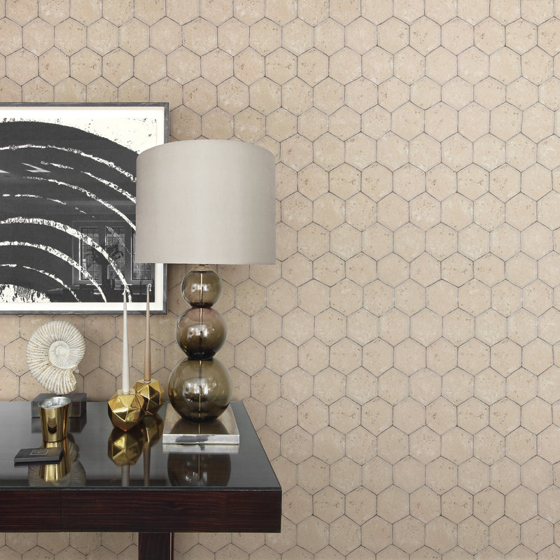Rouleau de papier peint nid d'abeille Tiffany, Cuivre
