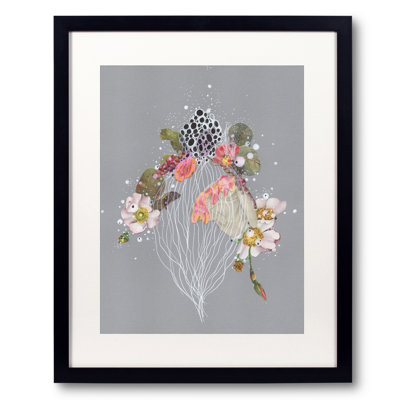 Flower Veil Jellyfish Print by Jenny Brown