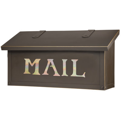 Classic Brass Wall Mounted Mailbox