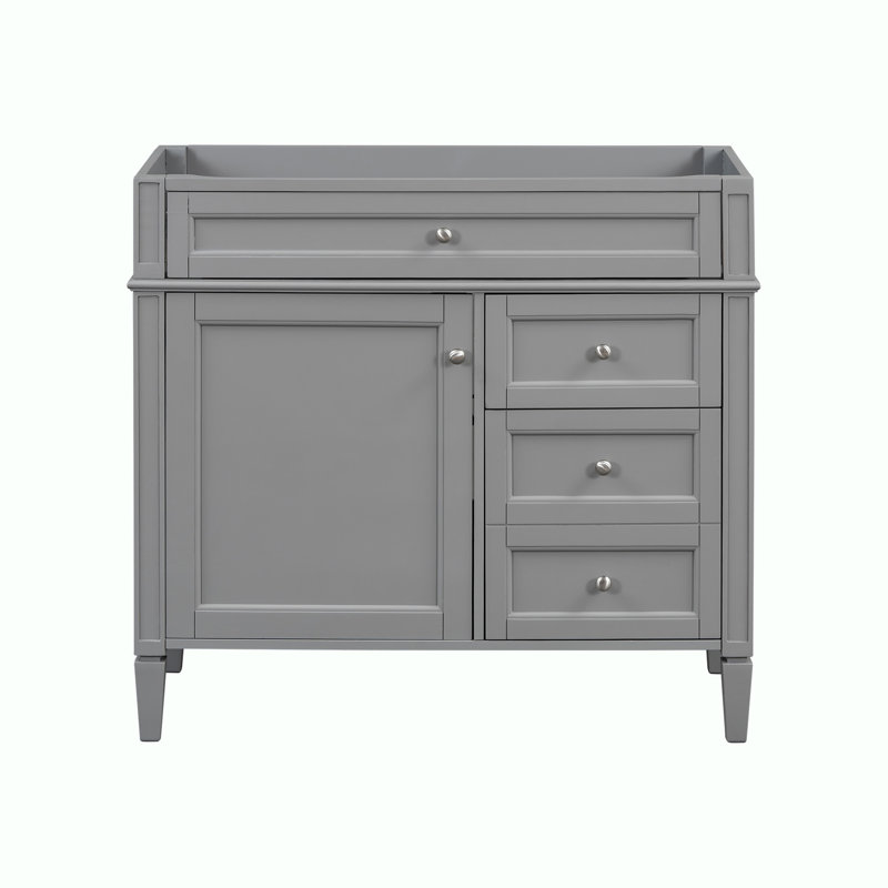 Meuble-lavabo 36 po sans lavabo supérieur, Gris