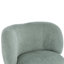 Confortable fauteuil d'appoint vert, revêtement en polyester, design à oreilles élégant pour la maison
