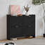 Modern Shoe Cabinet with 4 Flip Drawers, Freestanding Shoe Rack with Open Shelves-676510893