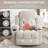 Recliner Sofa with Heated Massage, USB Port, 2 Cup Holders &amp; Side Pockets | Beige | Metal &amp; Wood Frame-412012029-412012028