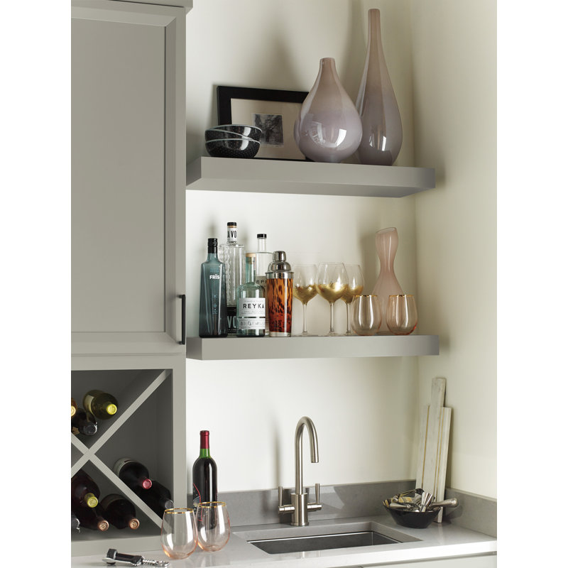 Holborn Two Handle Bar/Food Prep Kitchen Faucet, Polished Nickel