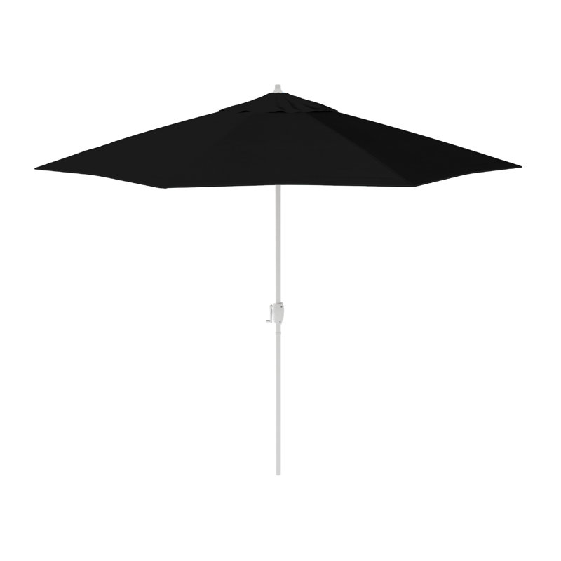 Parasol de marché 86,3 po Kenne, Toile Sunbrella® noir, l 108 po x P 108 po