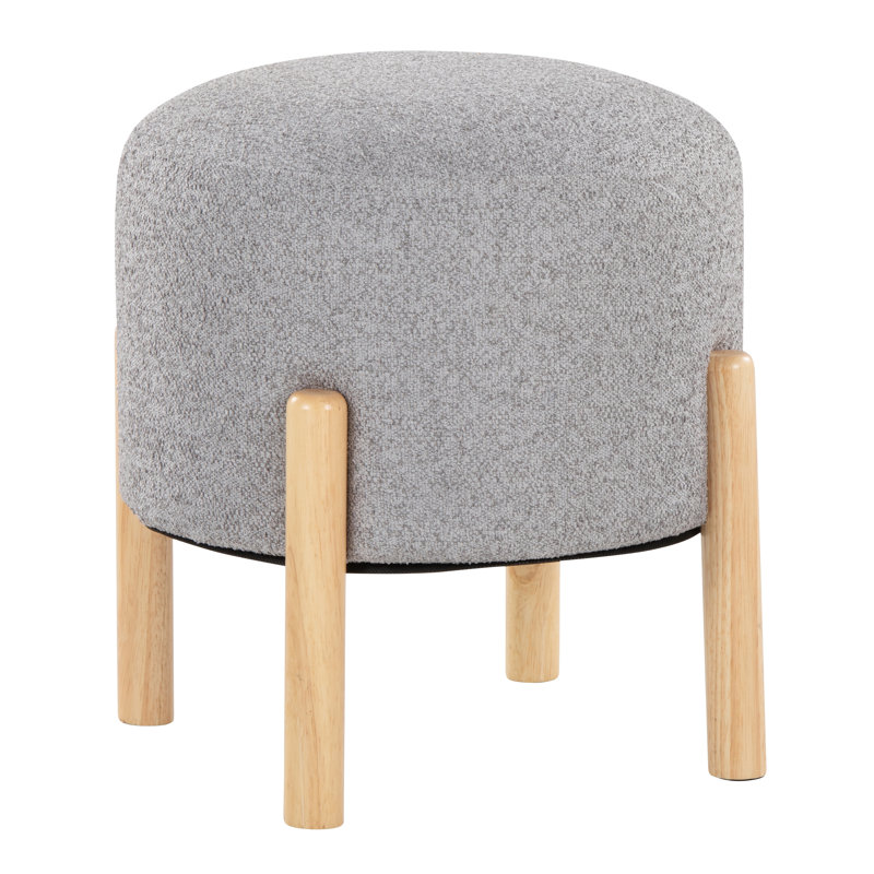 Aldarondo Terry Ottoman, Light Gray
