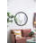 Circle Mirror With Metal Beaded Frame