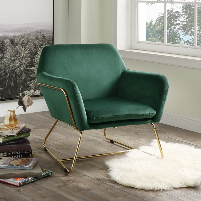 Fauteuil Rivington de 74,93 cm de large, Vert