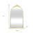 34" Gold Metal Arch Accent Mirror