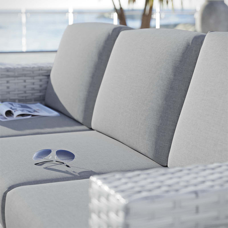 Convene Outdoor Patio Sofa, Gray