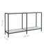 Hannmeike Glass Top Console Table-443084631-443084628