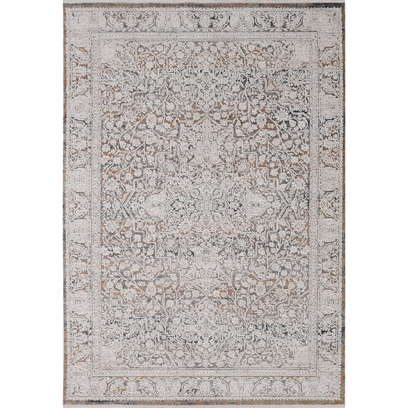 Hilburn 16659-199 IVORY/MULTI, Rectangle 2'7" x 4'11"