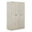 3-Door Shutter Wardrobe With Shelves